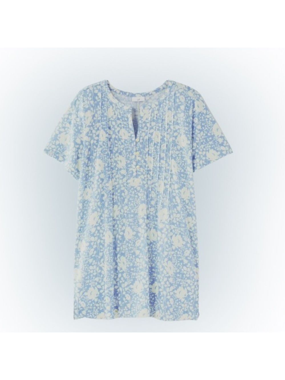 J. Jill Linen-Blend Flutter Short Sleeve Tunic Top